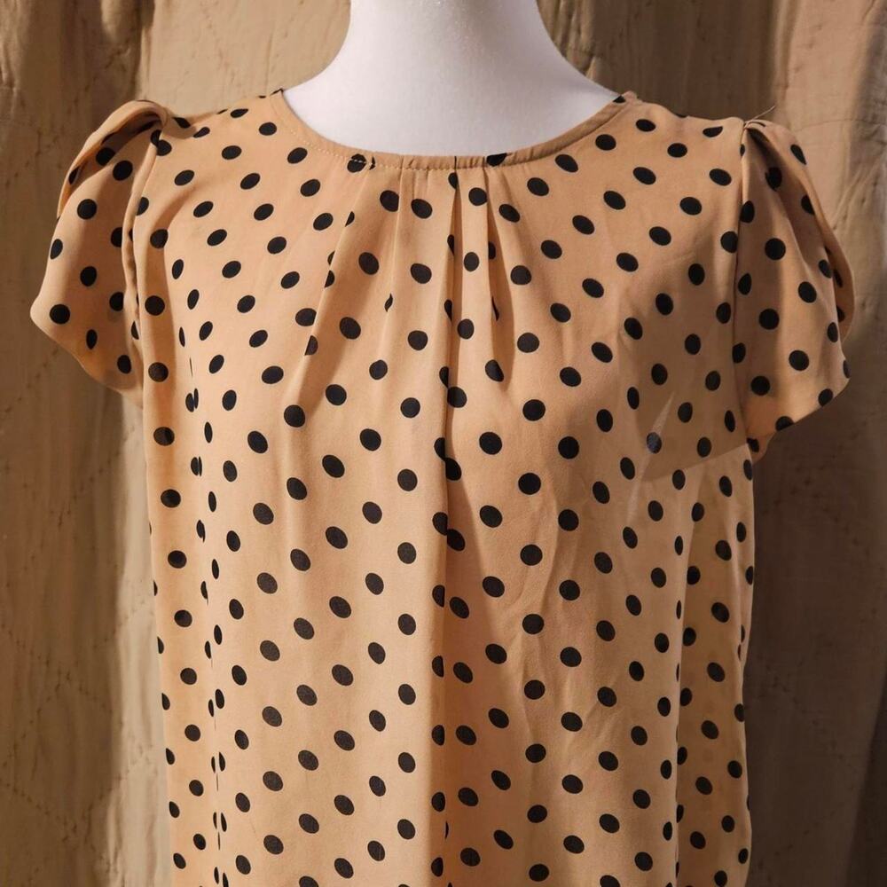 Papermoon L tan black polka